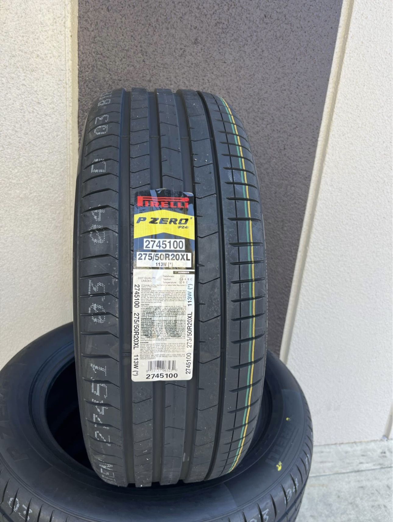 New Tires 275/50R20 Pirelli Pzero Run Flat Fir Sale, WE FINANCE