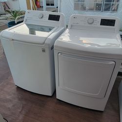 LG SMART WASHER AND DRYER Bundle 27"