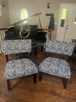 2 High End Reupholstered Accent Chairs