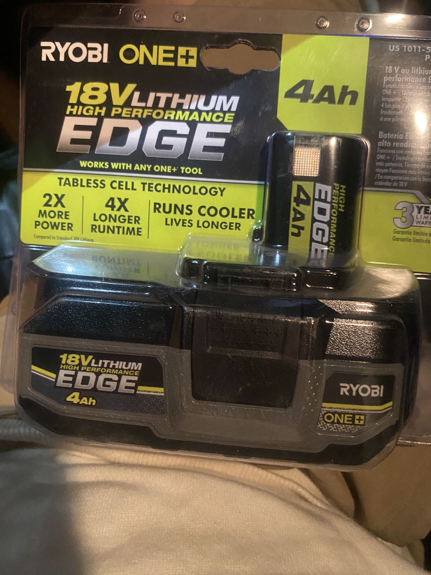 Ryobi one+ lithium HP edge 4Ah battery for Sale in Santee, CA - OfferUp