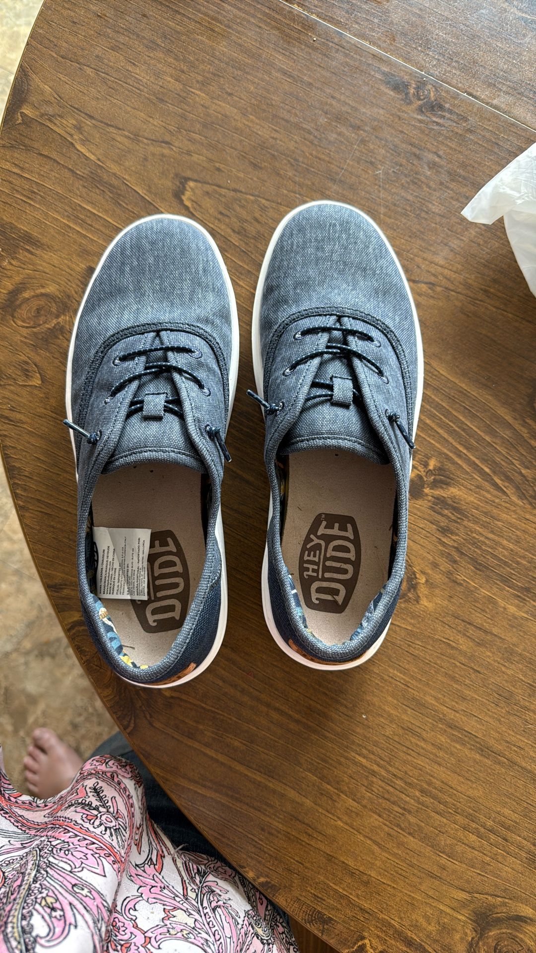 Hey Dudes Navy Shoes. Brand New