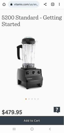 Vitamix 5200 Standard Blender-Getting Started -Black