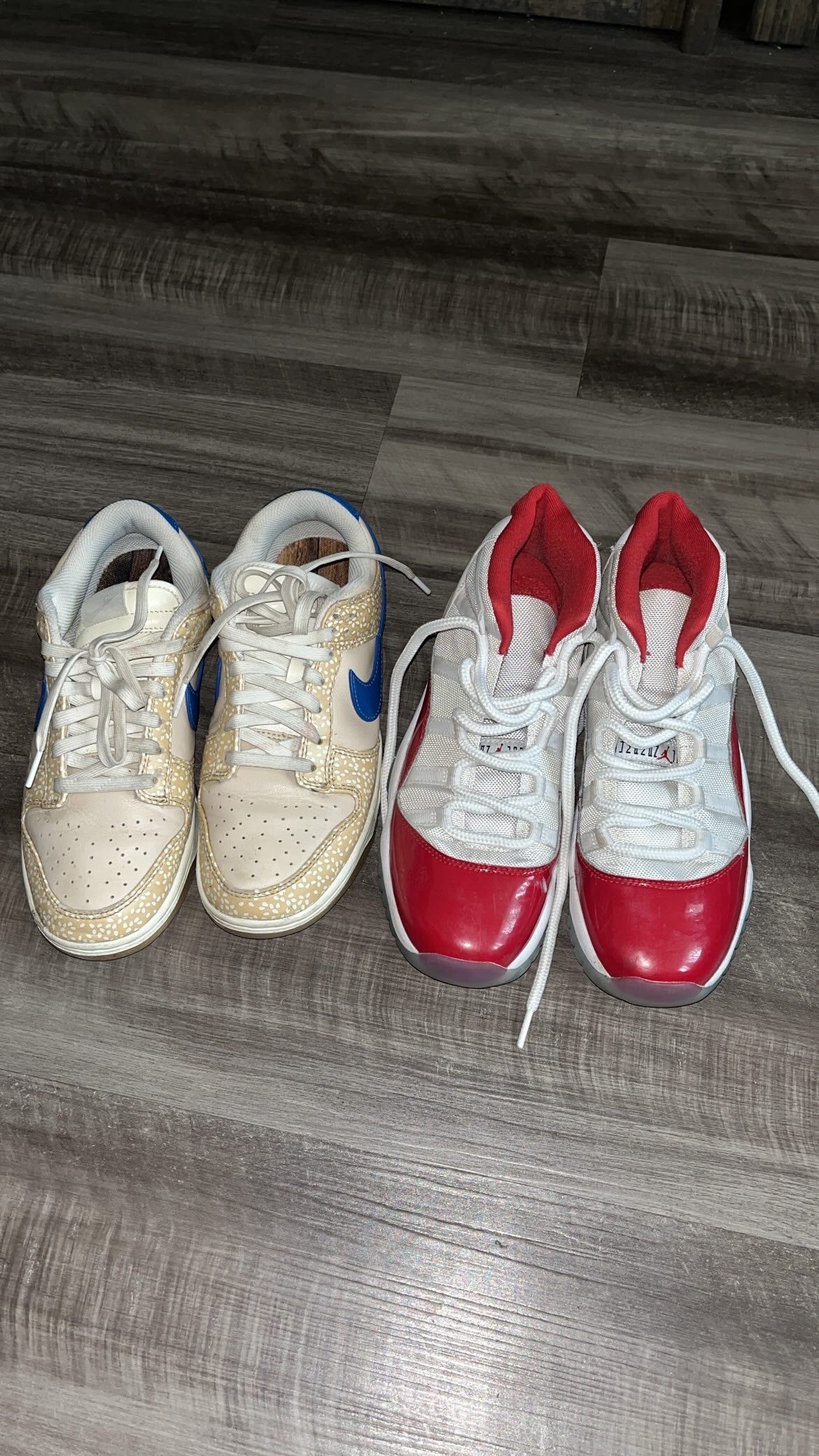 Cherry Jordan 11s Size 7 Sesame Seed Nike Dunks Size 7