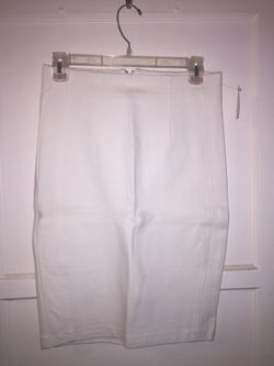 White pencil skirt