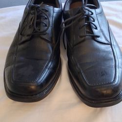 Bostonian Flexlite Men's Black Dress Shoes Size 10 Wide Lace Up Comfort