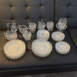 57 Piece Fostoria Crystal Set