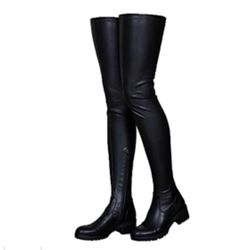 Thigh High Boots Size 10 Black