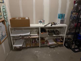 White shelf