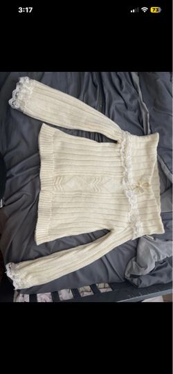 Off the shoulder sweater