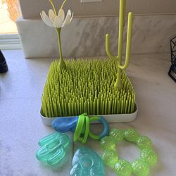 Baby Bottle Drying Rack + Teether Bundle