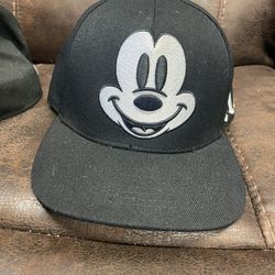 Disney Mickey Mouse Big Face Snap Back Hat Big M Cap