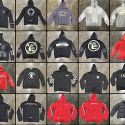 10+ Brands ( S - XL ) Hoodies & Zip Ups