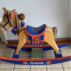 University of Florida gators child’s rocking horse