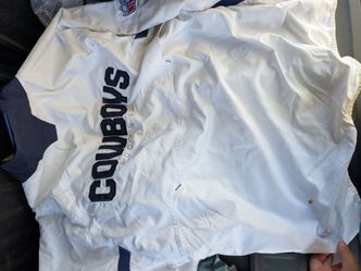 Vintage Reebok NFL Authentic Sideline Dallas Cowboys Windbreaker Jacket - Size M