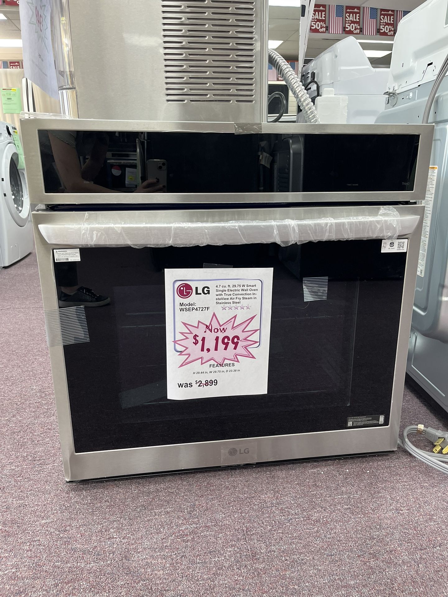 Wall Oven 30’ W/ Air Fry Convection LG Stainless Steel New Scratch And Dents