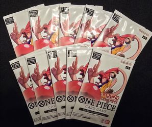 Round1 x One Piece TCG Promo Packs LOT OF 10 SEALED Phase 2 RANDOM
