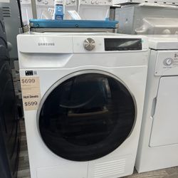 Samsung 4.0 cu ft Cpcty Ventless Heat Pump Electric Dryer 24” W @$700 Off or 54% Off MSRP!