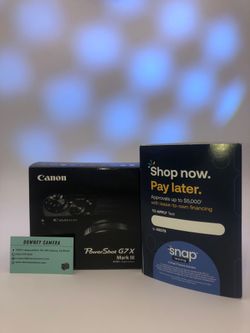 Canon G7XIII only at Downey Camera