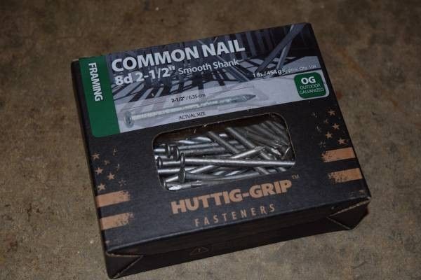 Unopened Boxes of Galvanized Framing Nails