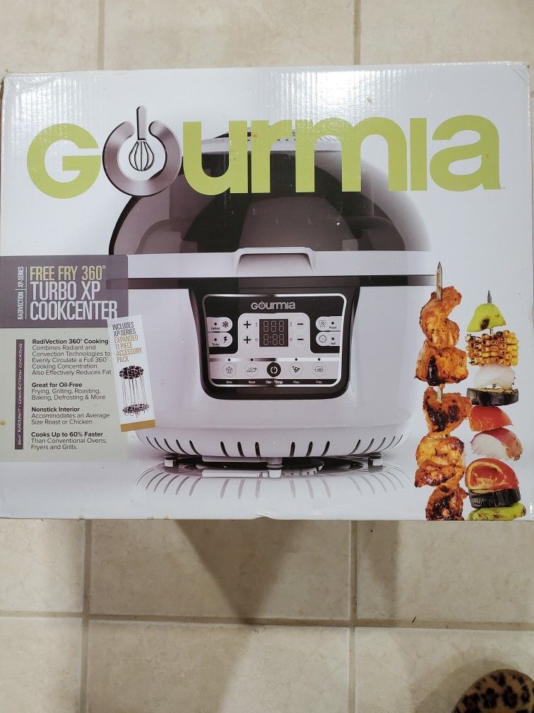 New Gourmia GTA2500 Turbo XP - Hot Air Fryer With Accessories - white/black - In Original Package