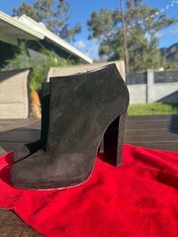 Christian Louboutin Black Suede Ankle Boots Size 39