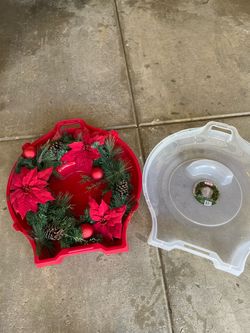 Christmas wreath with box