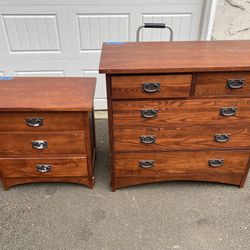 Durham Solid Wood Dresser And One Matching Night Stand 