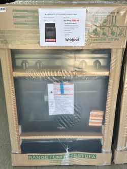 30” Whirlpool Gas stove in Black🔥Brand New in Box