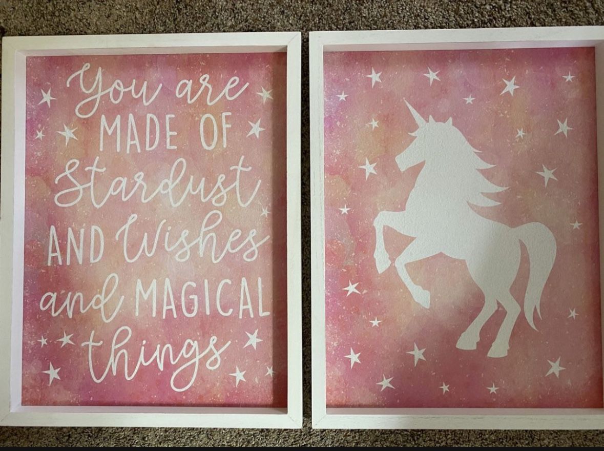 Art for child’s bedroom or playroom 3 Piece Set