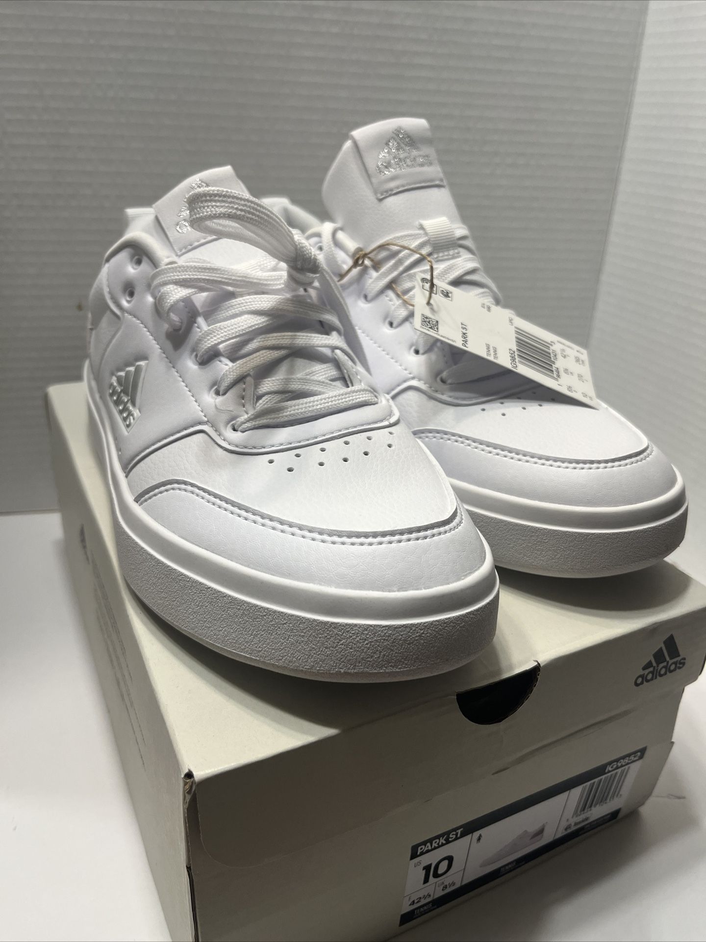 adidas Women's Park Street Sneaker -  SZ 10 White color