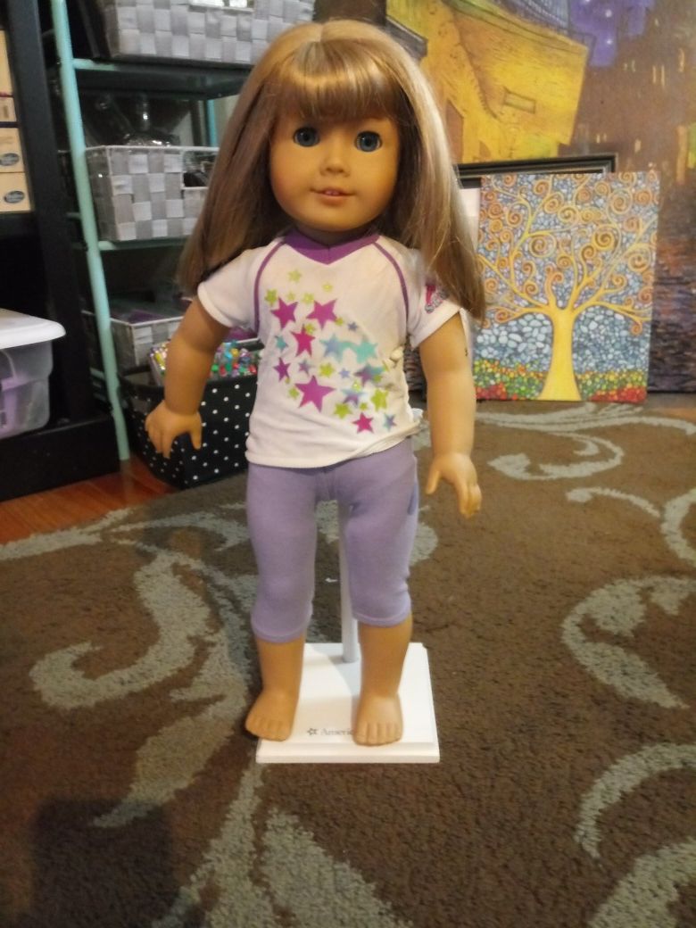 American Girl Doll and stand