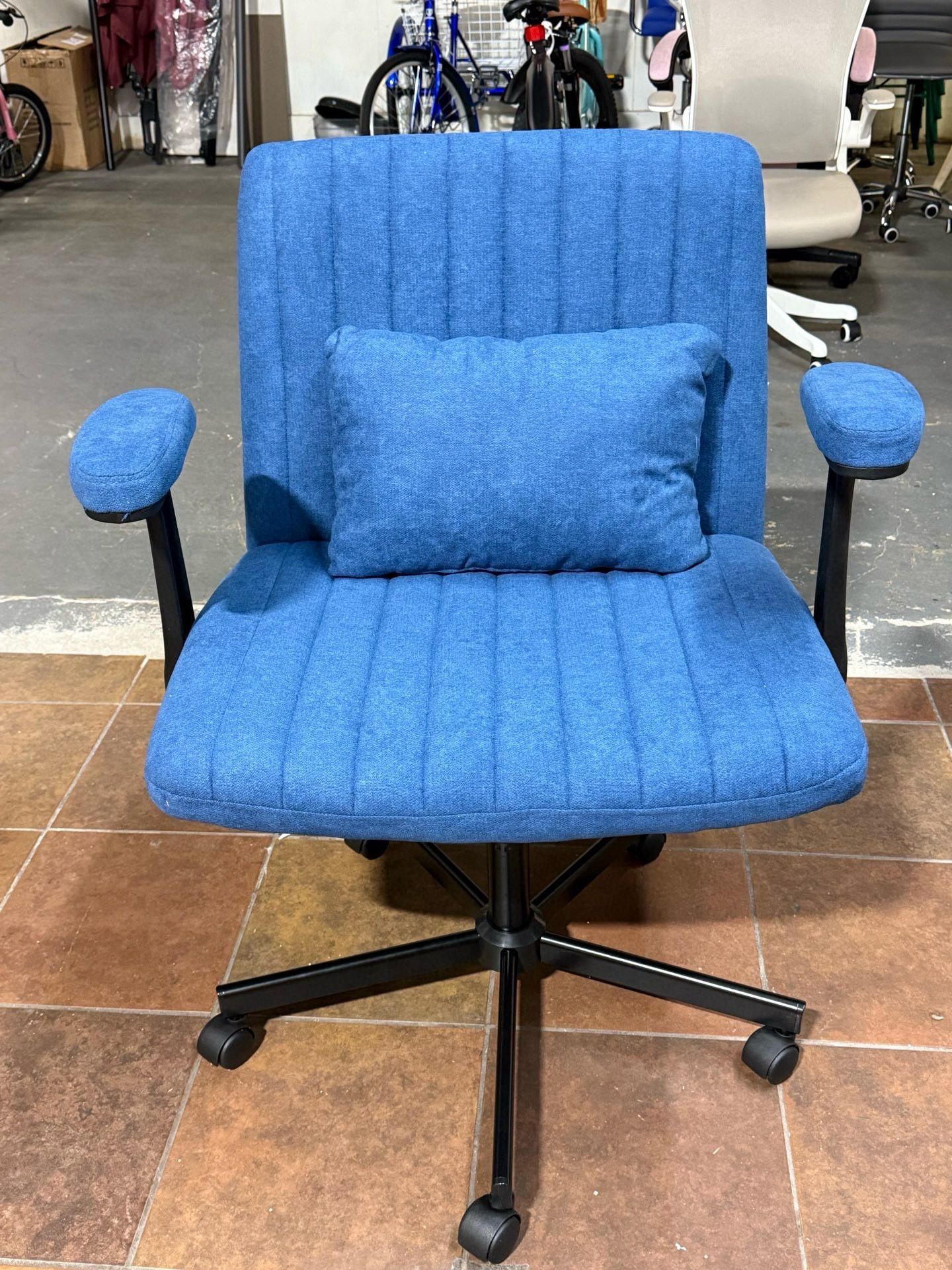 🔥Special Discount 🔥Ergonomic Cross Legged Chair with Wheels,360° Swivel Meditation Chair,ADHD Chair, Criss Cross Desk Chair with Lumbar Support and 