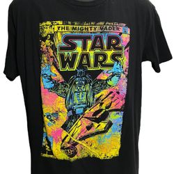 Star Wars The Mighty Vader Comic T-Shirt | XL | Mad Engine | Retro Neon Colors
