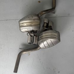 pair of OEM Porsche Panamera 970 3.6L left & right exhaust mufflers
