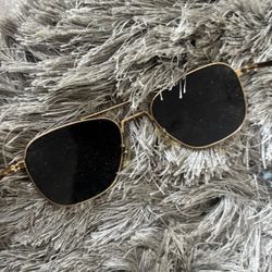 Vintage Command AO USA Gold 5 1/2 Pilot Sunglasses y2k frames accessory glasses