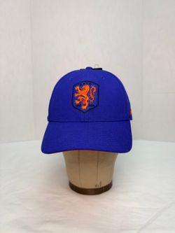 Nike Netherlands KNVB 1(contact info removed) 125th Anniversary Cap Blue Orange 603255-471 NWT