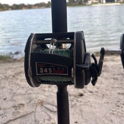 🎣 Preowned Penn GTI 345 Reel With Mono & Preowned Penn Power Stick 6’6” 15-40Lb Rod 🔥 