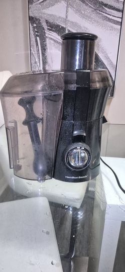 Hamilton Beach Juicer Machine, Black Plastic Electric Juice Extractor