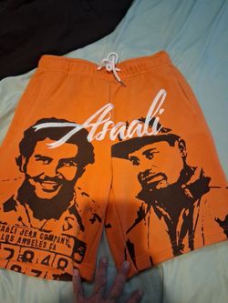 Asaali Cartel Orange Shorts.