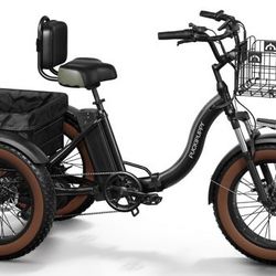 This trike combines cargo capacity, folding ease, and comfort with fat tires for a smooth, versatile commute.The design of the drop handlebars makes t