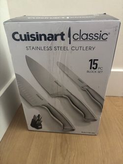 Cuisinart Classic 15-Piece Stainless Steel Knife Block Set