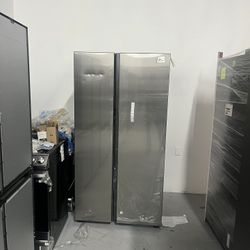 ⏰⏰ Samsung - BESPOKE Side-by-Side Smart Refrigerator with Beverage Center - Stainless Steel