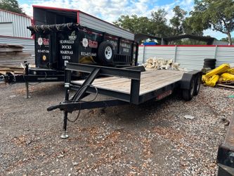 Flatbed trailer double axle