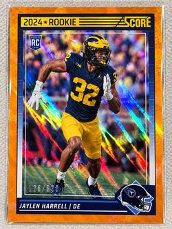 2024 Score Jaylen Harrell Rookie Card 126/630