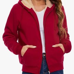 Womens Zip Up Hooded Sweatshirt