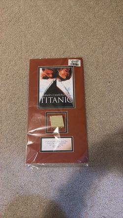 Titanic 1997 Film Prop Ship Piece Display