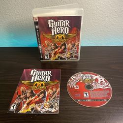 Guitar Hero: Aerosmith (Sony PlayStation 3, 2008) Tested & Works Video game