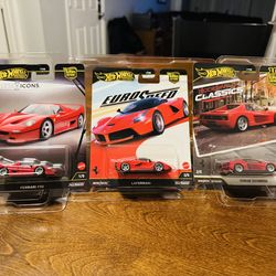 Hot Wheels Premium Car Culture Ferrari Lot