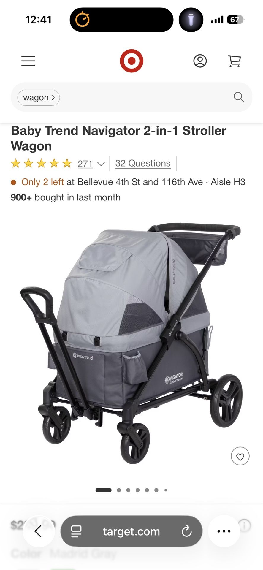 Baby Trend Navigator 2-in-1 Stroller Wagon