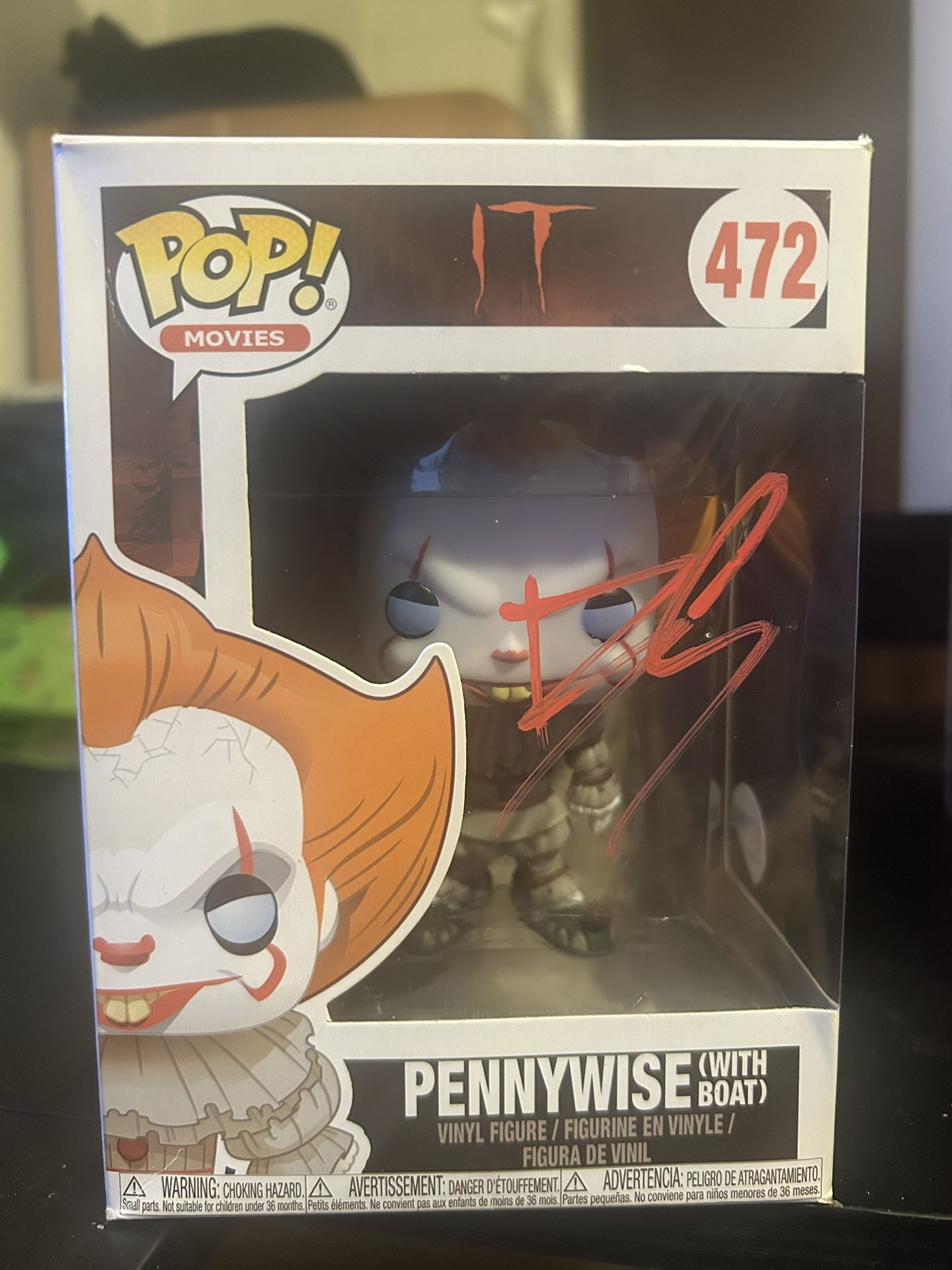 Pennywise (With Boat) Signed By Bill Skarsgard PSA Certified!